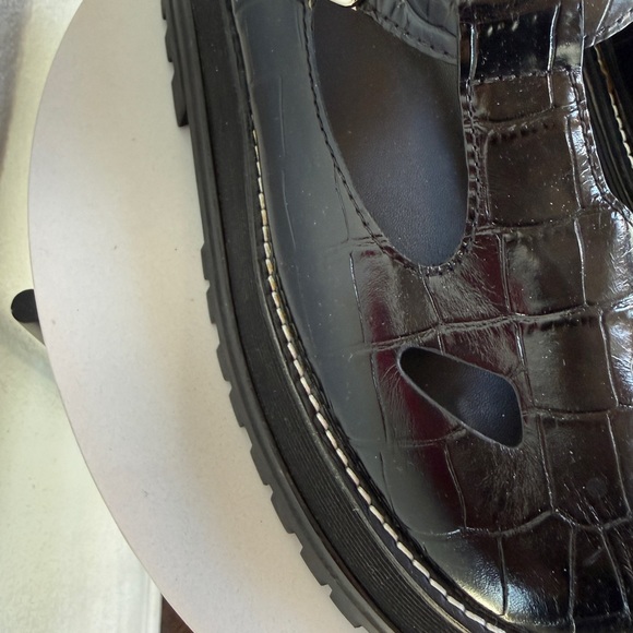 Burberry Croc Embossed Aldwych Mary Jane’s - Picture 5 of 6